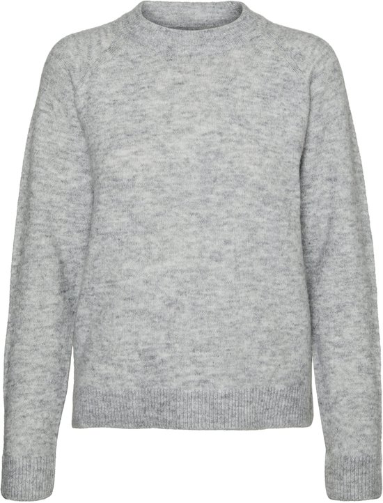 Vero Moda Pull femme VMFILUCA coupe régulière Grijs XS Col rond Adultes