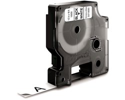 DYMO originele D1 Duurzame flexibele nylon labels | Zwarte Tekst op Wit Label | 12 mm x 5,5 m | zelfklevende etiketten voor de LabelManager labelprinter | gemaakt in Europa