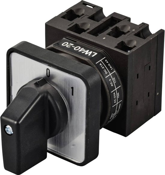 TRU COMPONENTS TC-LW40-20 C04/2A48I Interrupteur à came 20 A 690 V 1 x 45 ° Zwart, Grijs 1 pièce(s)