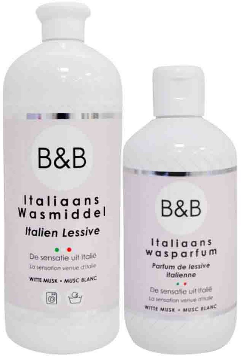 Goedkoopste B&B Italiaanse Wasparfum & Wasmiddel Witte Musk Pakket