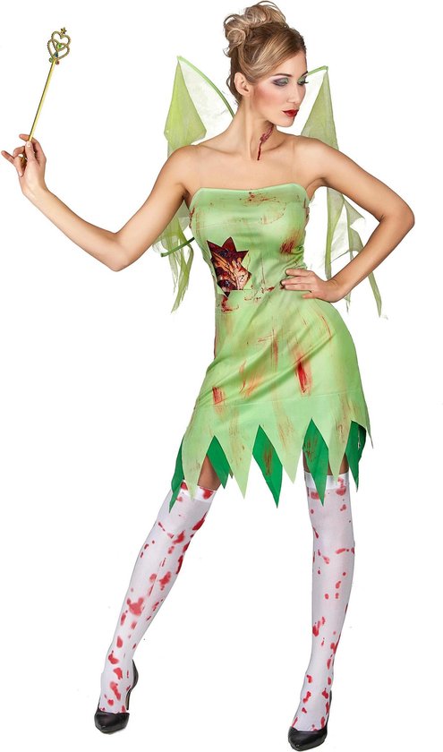 LUCIDA - Bloederige groene fee kostuum voor vrouwen - Volwassenen kostuums