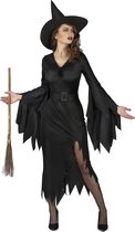 LUCIDA - Sexy zwart heksenkostuum voor vrouwen - S