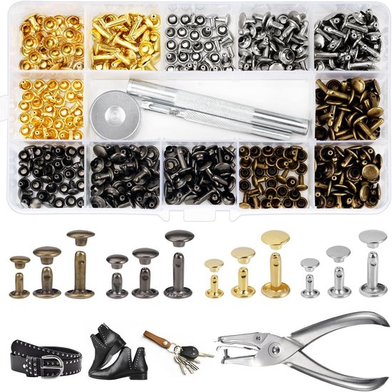 Brüder Mannesmann Pneum popnagelset 2,4 (Hobby) - 4,8 mm (Hobby) - 1595
