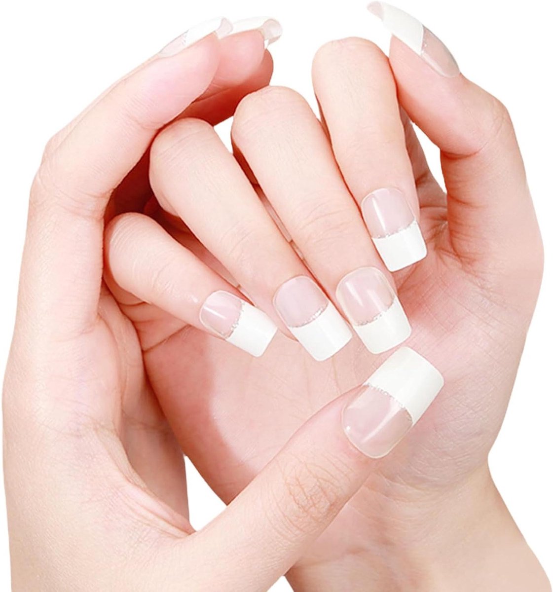 20 stuks semi-uitgeharde gel nagelstrips - korte Franse nagels Je mag ook het volgende voorstel gebruiken als de bovenstaande niet past binnen de toegestane limiet van tekens: 20 stuks gel nagelstrips - korte Franse nagels