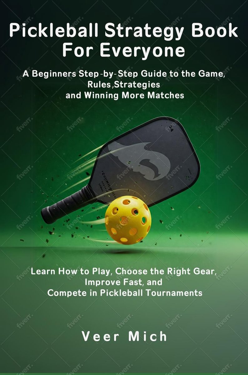 Omslag van Pickleball Strategy Book for Everyone: A Beginners Step-by-Step Guide to the Game, Rules, Strategies, and Winning More Matches