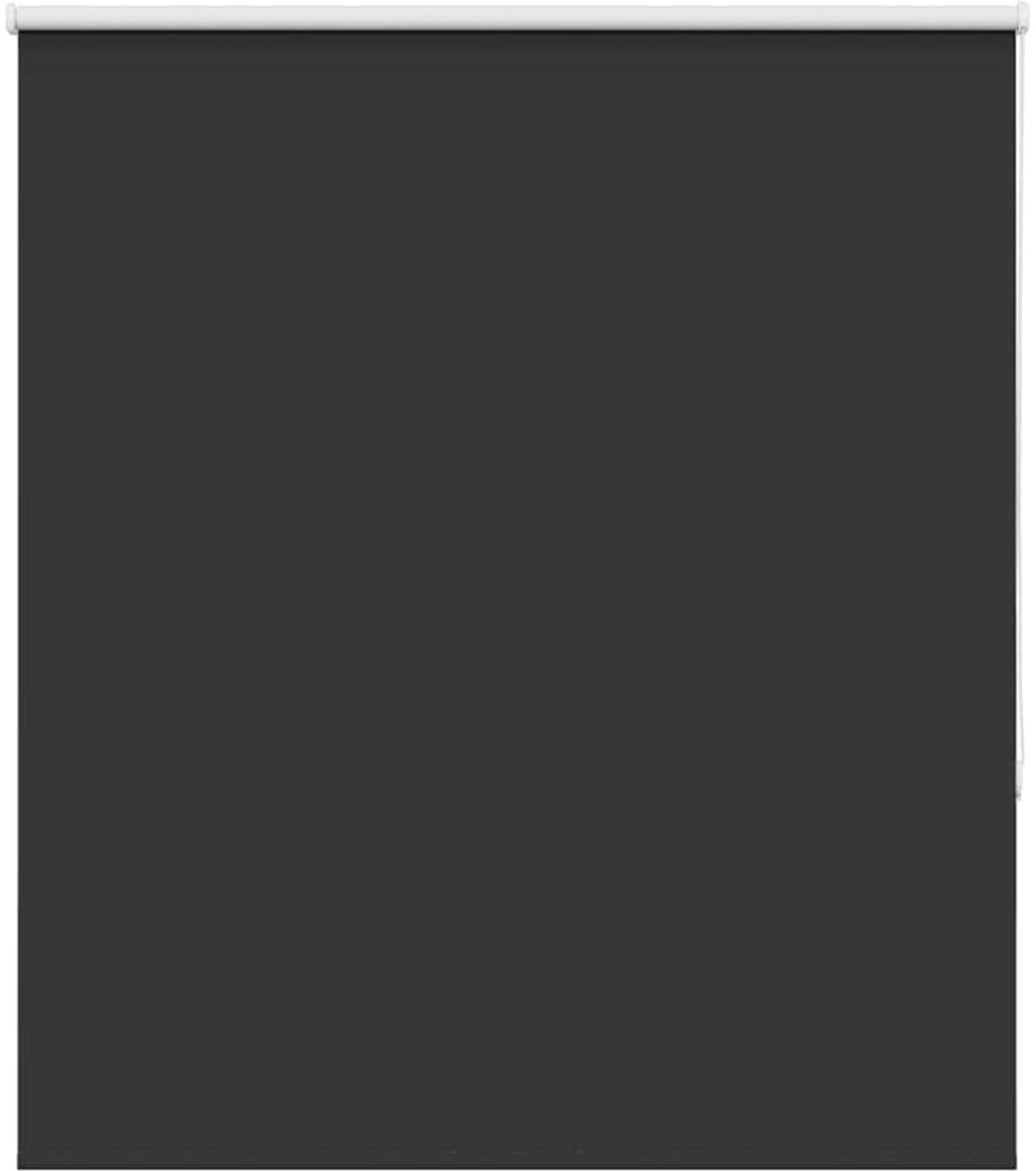 vidaXL - Rolgordijn - verduisterend - 140x130 - cm - stofbreedte - 136,6 - cm - zwart