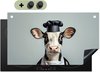 Vache - Cuisinière, Bleu