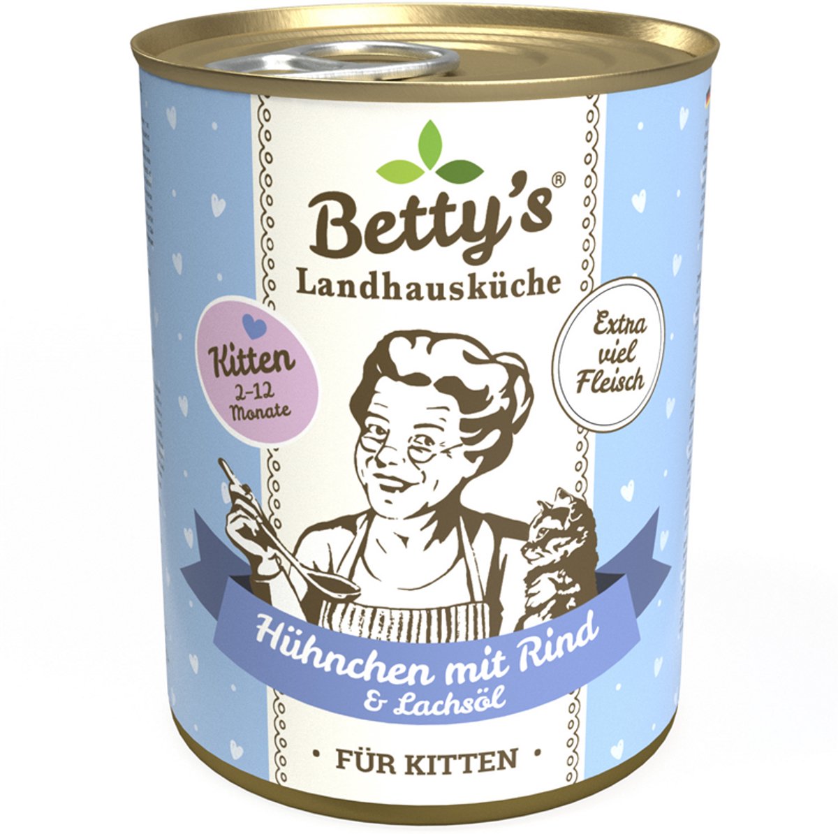 Betty's Landhausküche Kat - Kittenblikjes 6x400g - Kip & Rundvlees