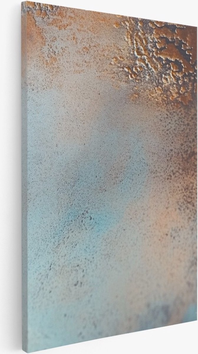 Saammp Canvas Schilderij - Roest kleur - Abstract - 20x30 - Foto op canvas - Wanddecoratie - Muurdecoratie Woonkamer - Slaapkamer decoratie - Canvas Print Multicolor