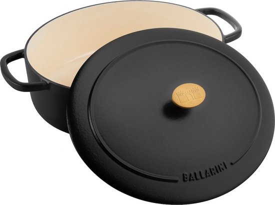 Ballarini Cocotte BELLAMONTE 29 Cm Ovaal 4,5 Liter Gietijzeren Braadpan Rood Braadpan Kasserol Gietij 30029909