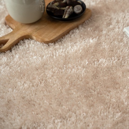 Luxe Wasbaar Vloertapijt Beige Crème 120x150cm - Zacht Tapijt Voor Woonkamer, Slaapkamer En Studie