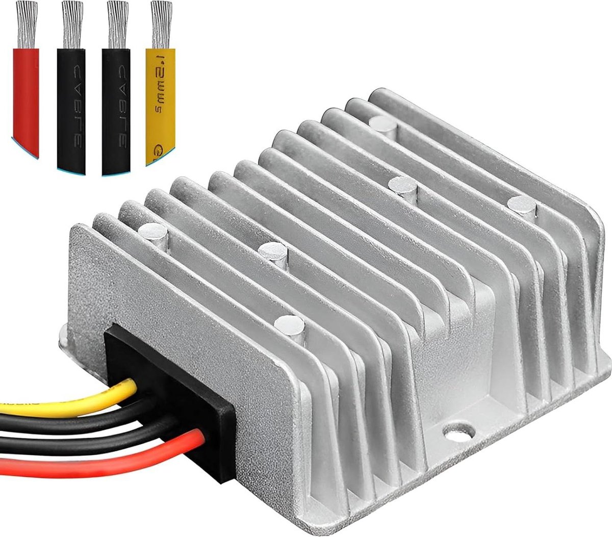 Automatische spanningsregelaar waterdicht IP68 8V-40V naar 12V 5A 60W - Spanningsstabilisator voor motoren en ventilatoren .