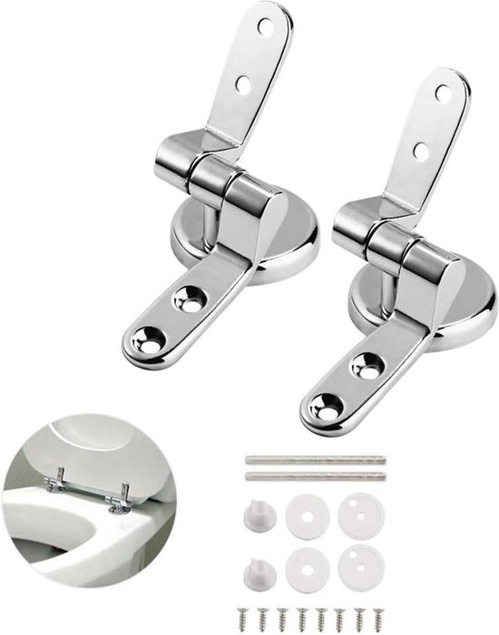 Wc zitscharnieren met softclosemechanisme, standaard wc-brilscharnieren