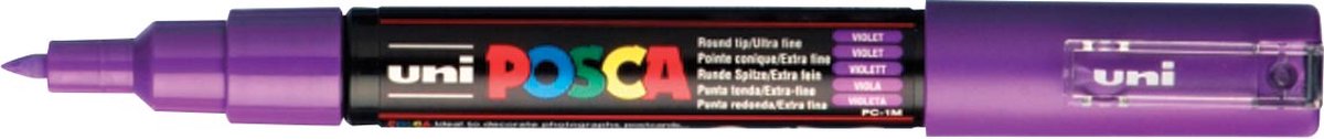 Uni POSCA paintmarker PC-1MC, 0,7 - 1 mm, paars 6 stuks