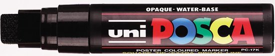 Markeerstiften POSCA PC-17K Zwart 5 Stuks