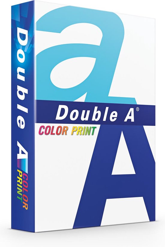 Double A Color print A4 Papier 5 pakken (90 grams) wit