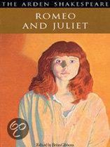 Boekomslag van Romeo and Juliet uit 'The Arden Shakespeare' met een portret van een jong meisje met rood haar.