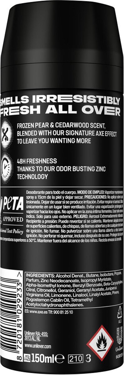 Bol.com Axe - Deodorant - Spray - Black - 150ml aanbieding