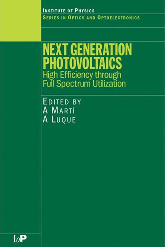 Series in Optics and Optoelectronics - Next Generation Photo ... - cover
