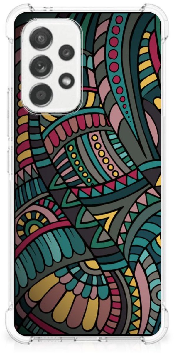 Samsung Galaxy A53 5G Doorzichtige Silicone Hoesje Aztec