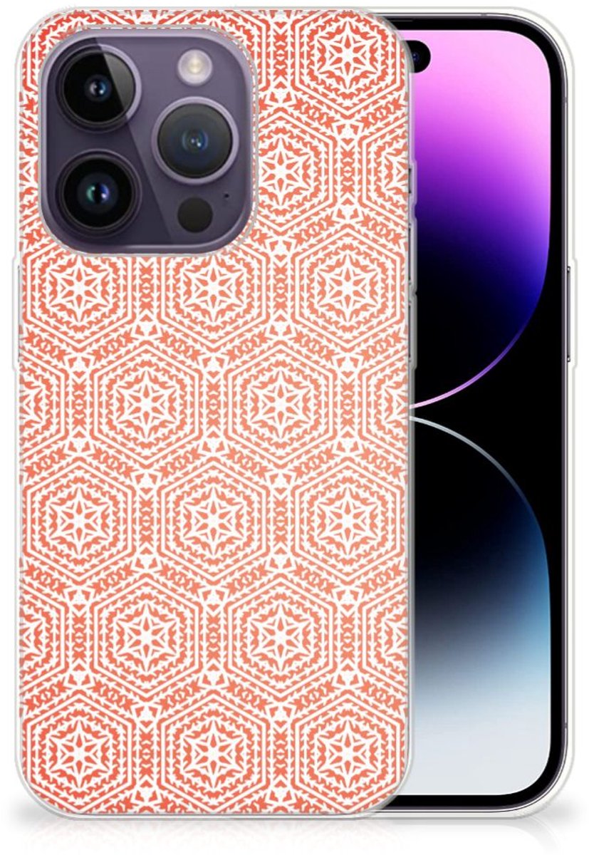 Apple iPhone 14 Pro TPU bumper Pattern Orange