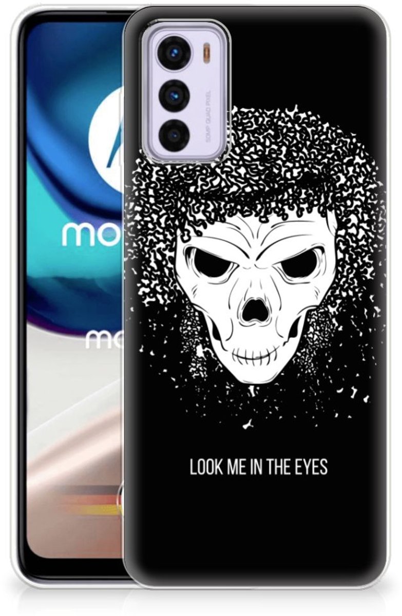Silicone Back Case Motorola Moto G42 Skull Hair