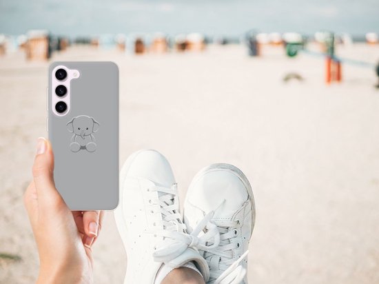 Housse TPU Silicone Etui pour Samsung Galaxy S23 Coque Éléphanteau