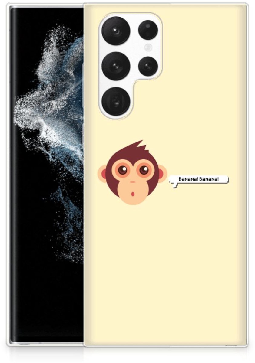 Samsung Galaxy S22 Ultra Telefoonhoesje met Naam Monkey