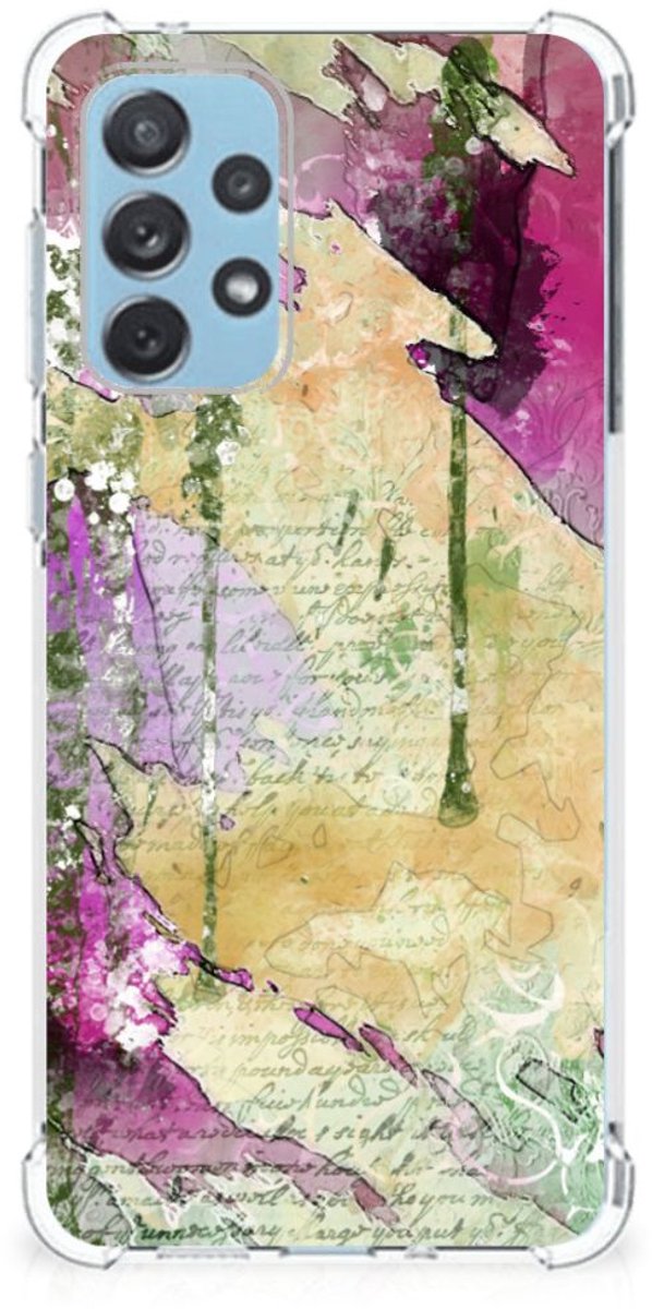 Back Cover Samsung Galaxy A73 Letter Painting
