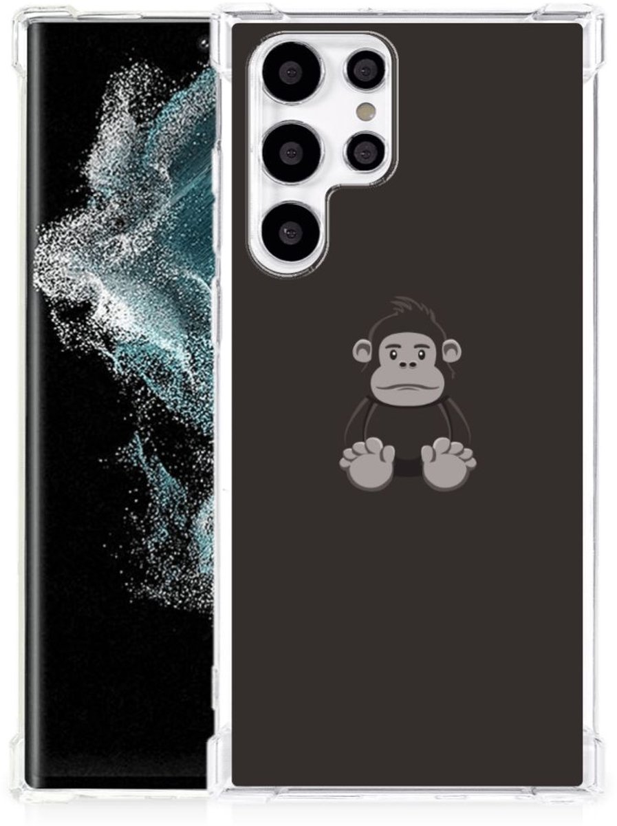 TPU Case Anti-Shock voor Samsung Galaxy S22 Ultra Stevig Bumper Hoesje Gorilla