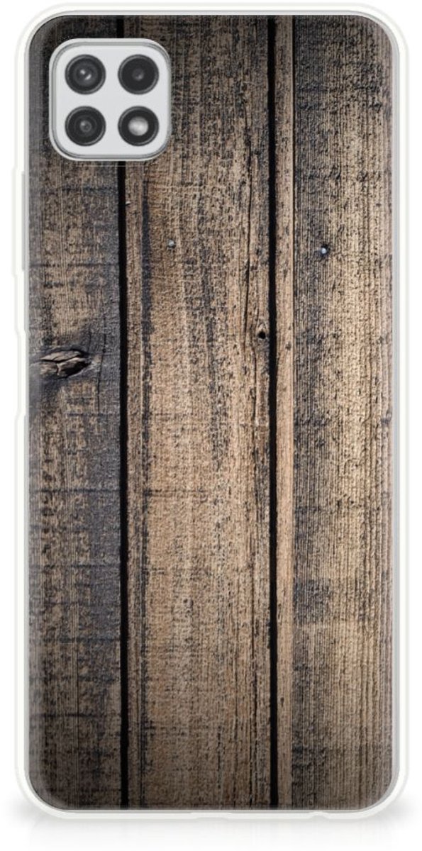 Samsung Galaxy A22 5G Bumper Hoesje Steigerhout