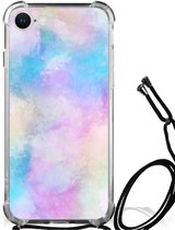 Coque iPhone SE 2022 | 2020 | 8 | 7 Coque Anti Choc avec bordure transparente Watercolour Light