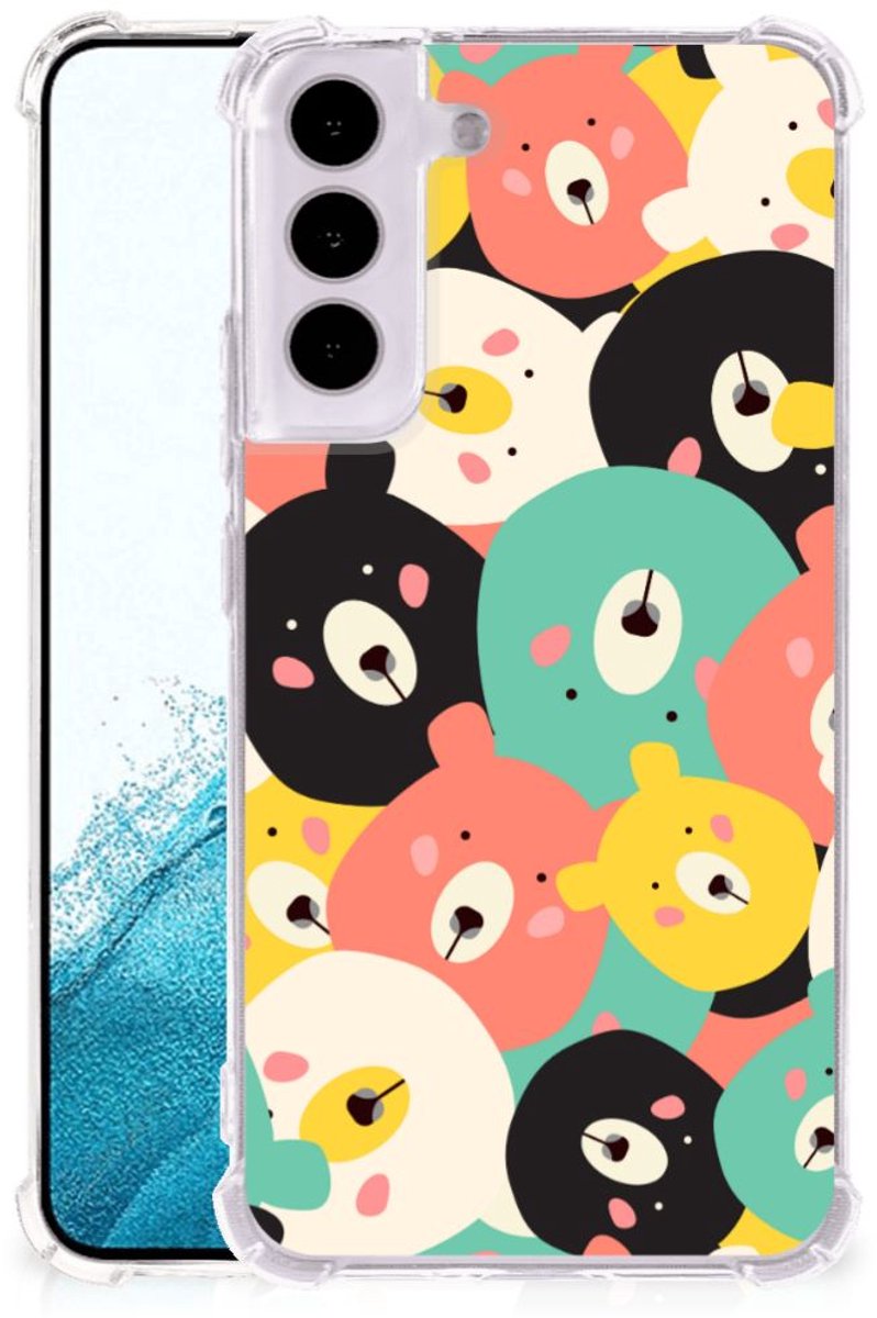 Samsung Galaxy S22 Stevig Bumper Hoesje Bears