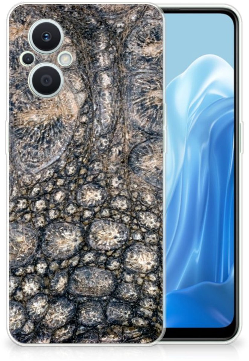 OPPO Reno8 Lite TPU Hoesje Krokodillenprint