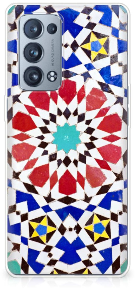 OPPO Reno 6 Pro Plus 5G TPU Siliconen Hoesje Mozaïek