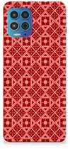 Protection Housse pour Motorola Moto G100 Coque Téléphone Batik Rouge