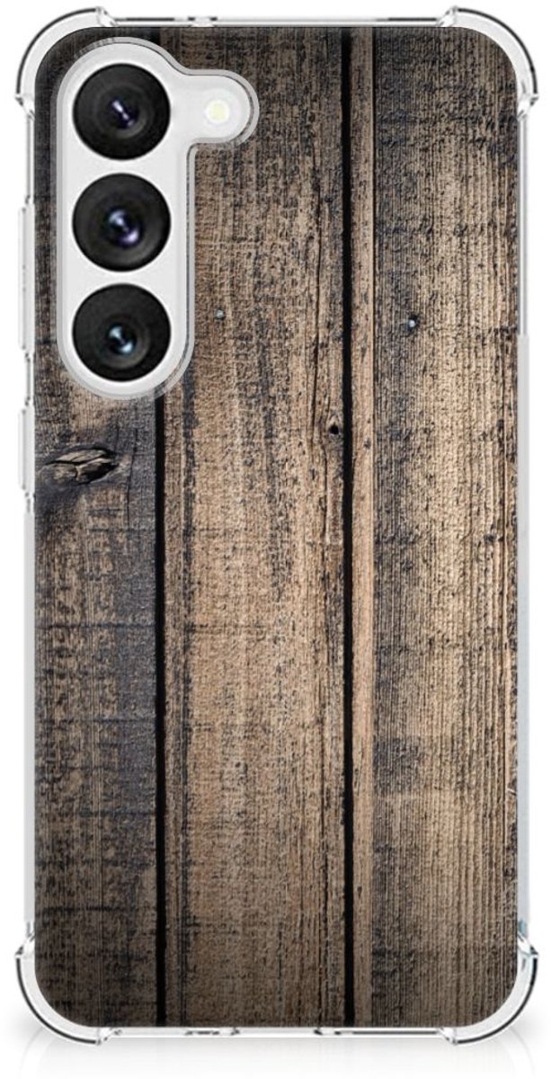 Samsung Galaxy S23 Stevig Telefoonhoesje Steigerhout