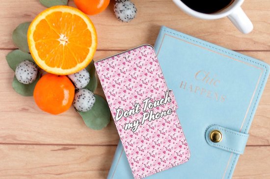 Bookcase OPPO A15 Case Fleurs Pink DTMP