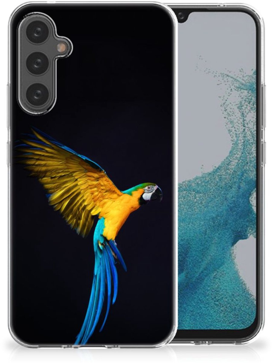 Samsung Galaxy A34 TPU Hoesje Papegaai