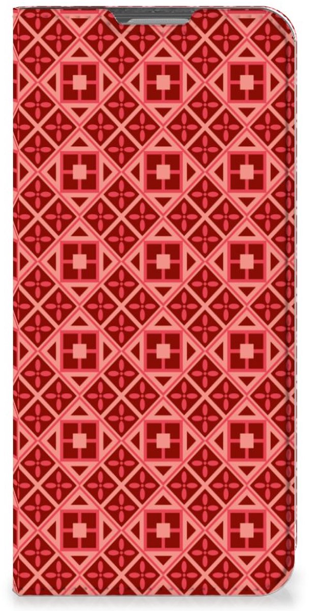 OPPO Reno8 Lite Hoesje met Magneet Batik Rood