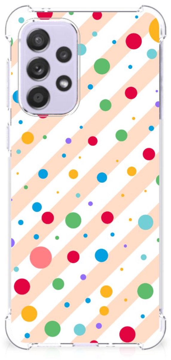 Samsung Galaxy A33 Doorzichtige Silicone Hoesje Dots