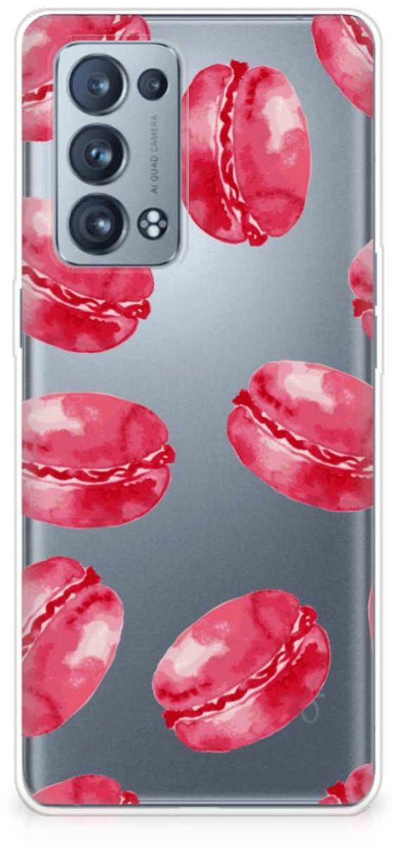 OPPO Reno 6 Pro Plus 5G Siliconen Case Pink Macarons