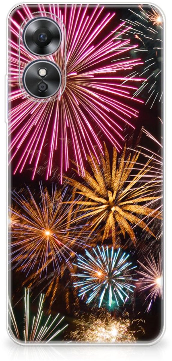 OPPO A17 Silicone Back Cover Vuurwerk