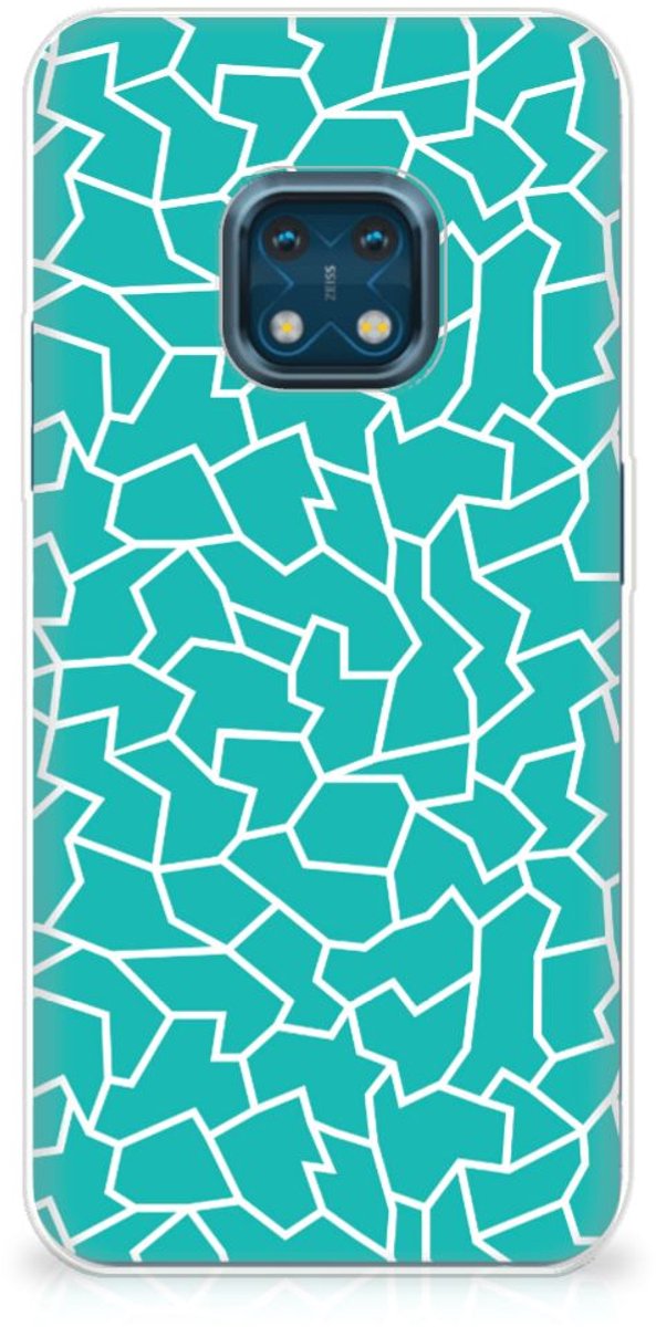 Nokia XR20 Hoesje maken Cracks Blue