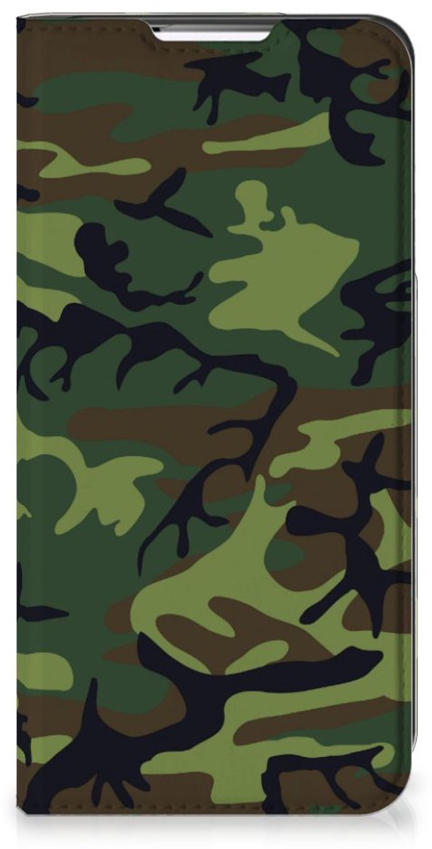 Samsung Galaxy S22 Plus Hoesje met Magneet Army Dark