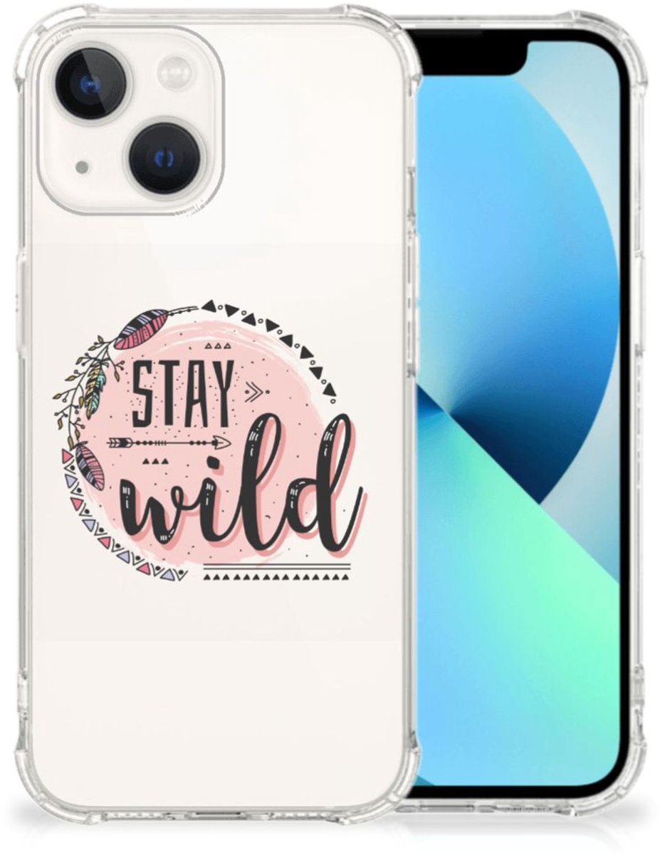 iPhone 13 Stevig Bumper Hoesje Boho Stay Wild
