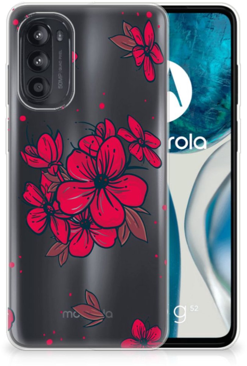 Motorola Moto G52/G82 TPU Case Blossom Red