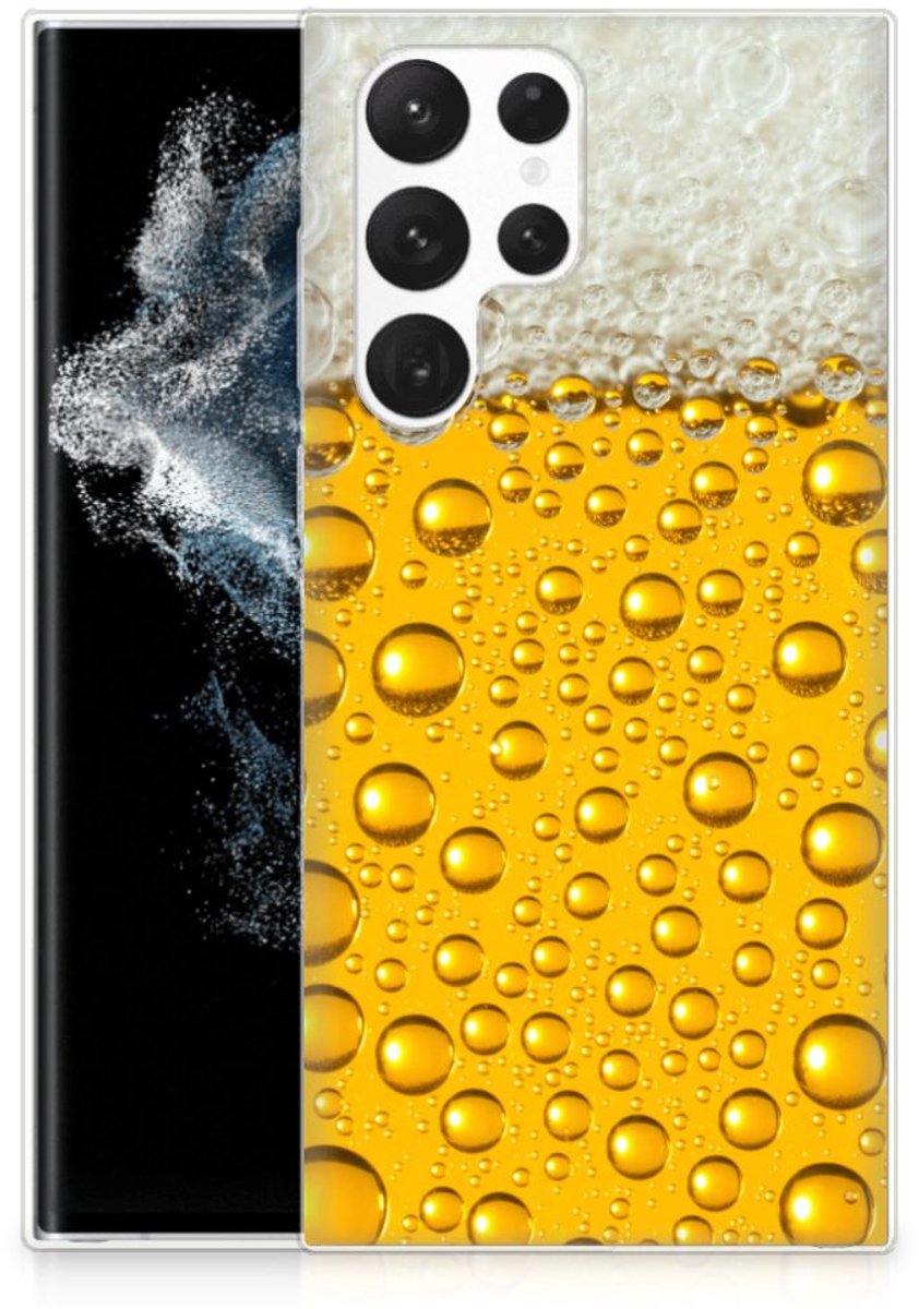 Samsung Galaxy S22 Ultra Siliconen Case Bier