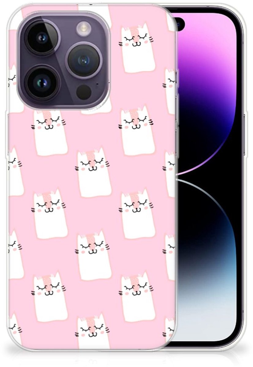 Apple iPhone 14 Pro TPU Hoesje Sleeping Cats