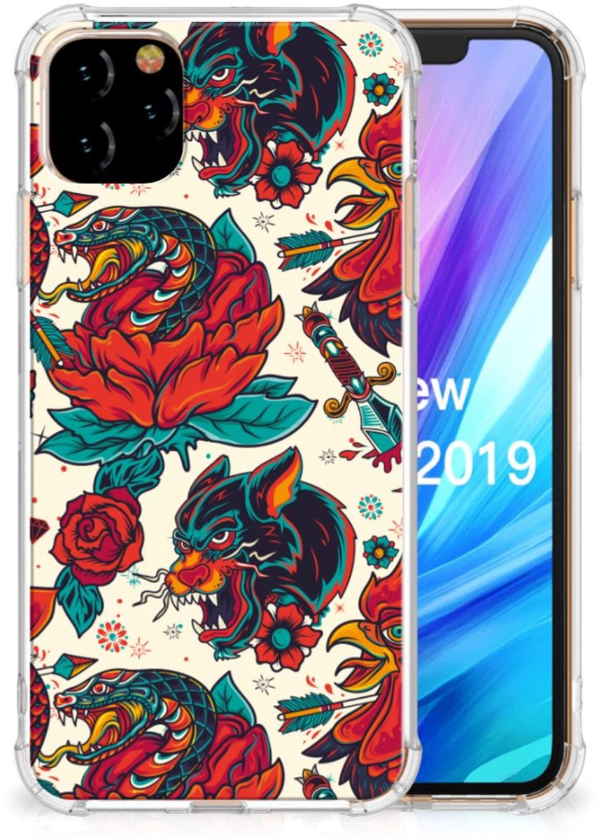 Anti-shock Hoesje met foto voor Apple iPhone 11 Pro Max Old Skool
